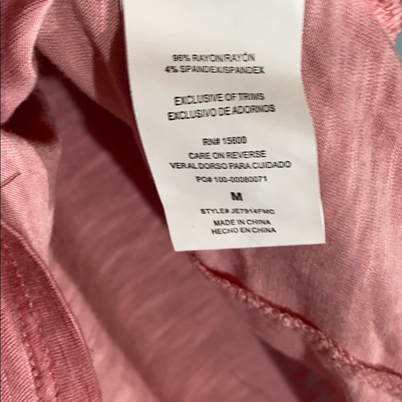 Jolt Flutter Sleeve Smocked top in Dusty Rose - Picture 4 of 5